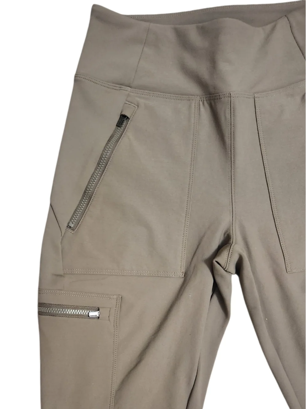 Athleta Neutral Taupe High-Waist Performance Leggings